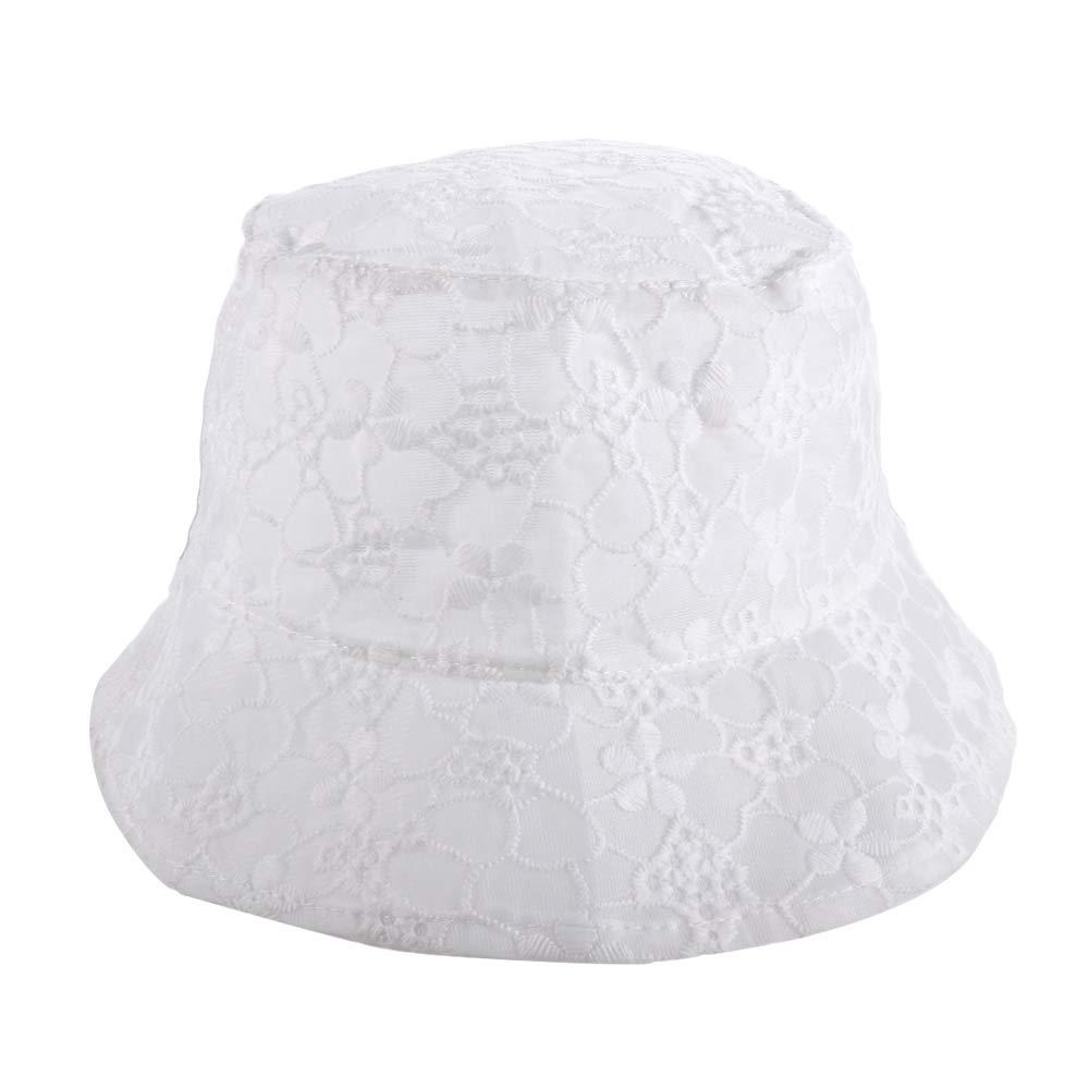 Korean Foldable Flower Summer Hat Basin For Women Sun Protection Pure Color Caps Sun Cap Sun Hat Female Hats Lace Bucket Hat