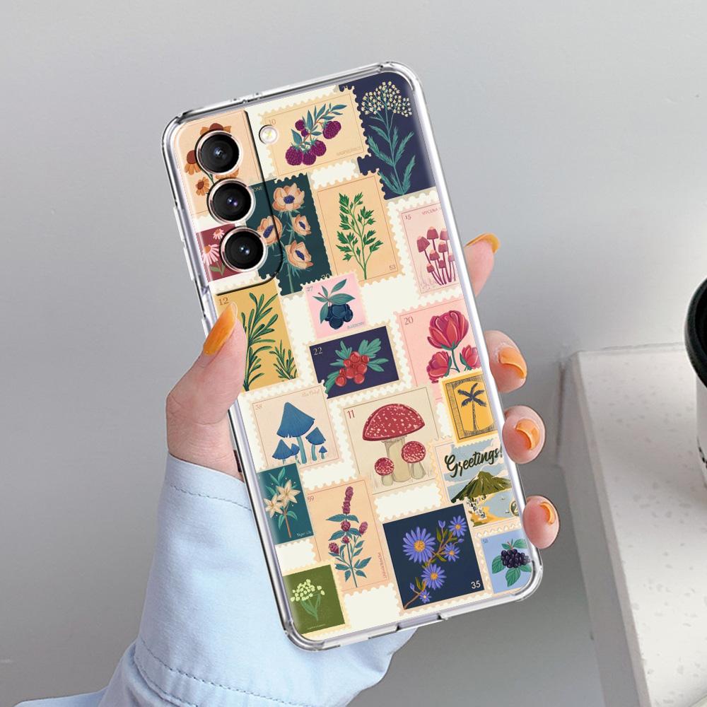Чехол для телефона Samsung Galaxy S26 S25 S24 S23 S22 Ultra S20 S21 FE 5G Plus Мягкий прозрачный чехол Винтажная марка Пазл