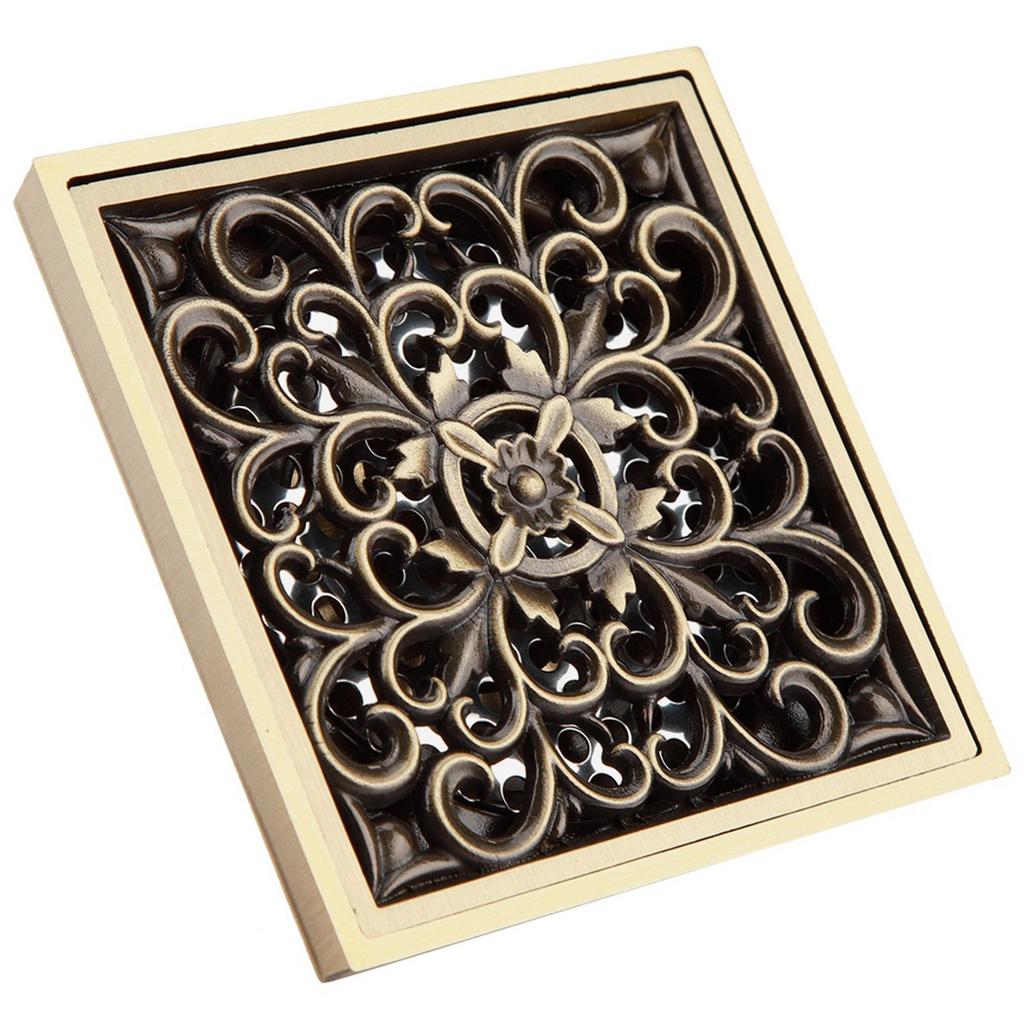 Антикварная латунь 10 см слив для душа в ванной комнате решетка для слива отходов