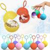 6Pcs Reusable Water Balloons Refillable Water Balloon Quick Fill Self Sealing Water Ball Splash Balls For Kids Swimming Pool