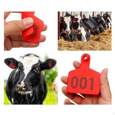 100x ушных бирок для крупного рогатого скота, фермерские принадлежности, идентификатор коровы для управления поголовьем скота