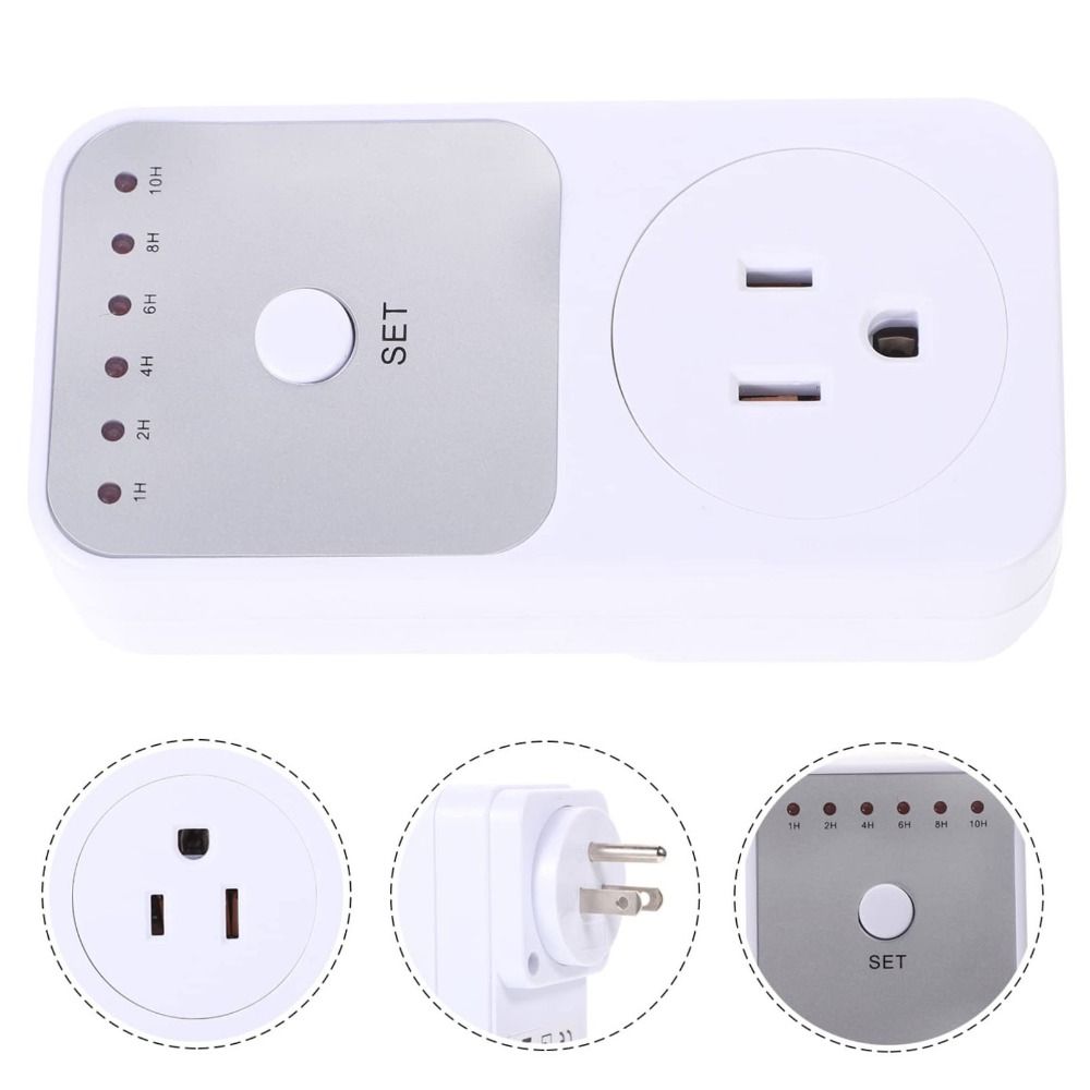 Вставляемый в розетку 10-часовой переключатель-таймер Обратный отсчет Настройка времени Переключатель-таймер Электронный ваттметр Бытовой