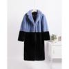 Winter Women High Quality Faux Rabbit Luxury Long Fur Coat Lapel OverCoat Thick Warm Female Plush Jacket Large Size 5XL