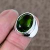 Peridot Genstone Handmade 925 Sterling Silver Jewelry Ring Size 7 KKG-511