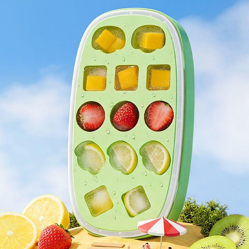2 in 1 Ice Cube Water Bottle Press Type Ice Cube Molds Multi-Function Ice Maker  Summer Use