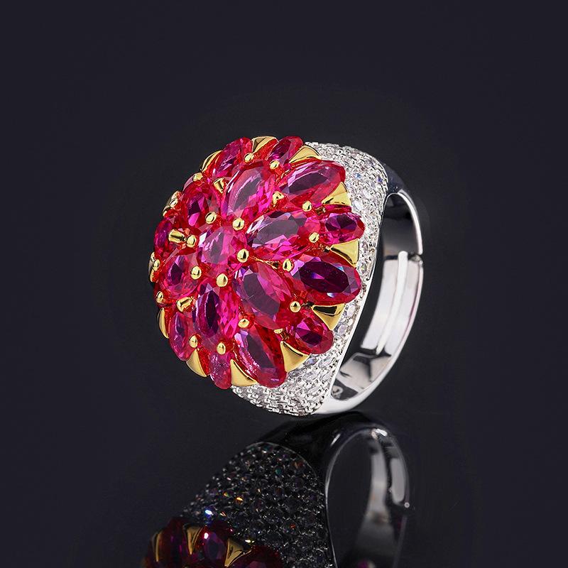 Sace Gems Классическое кольцо из медного сплава с цирконом, женские ювелирные изделия, свадебный подарок для вечеринки