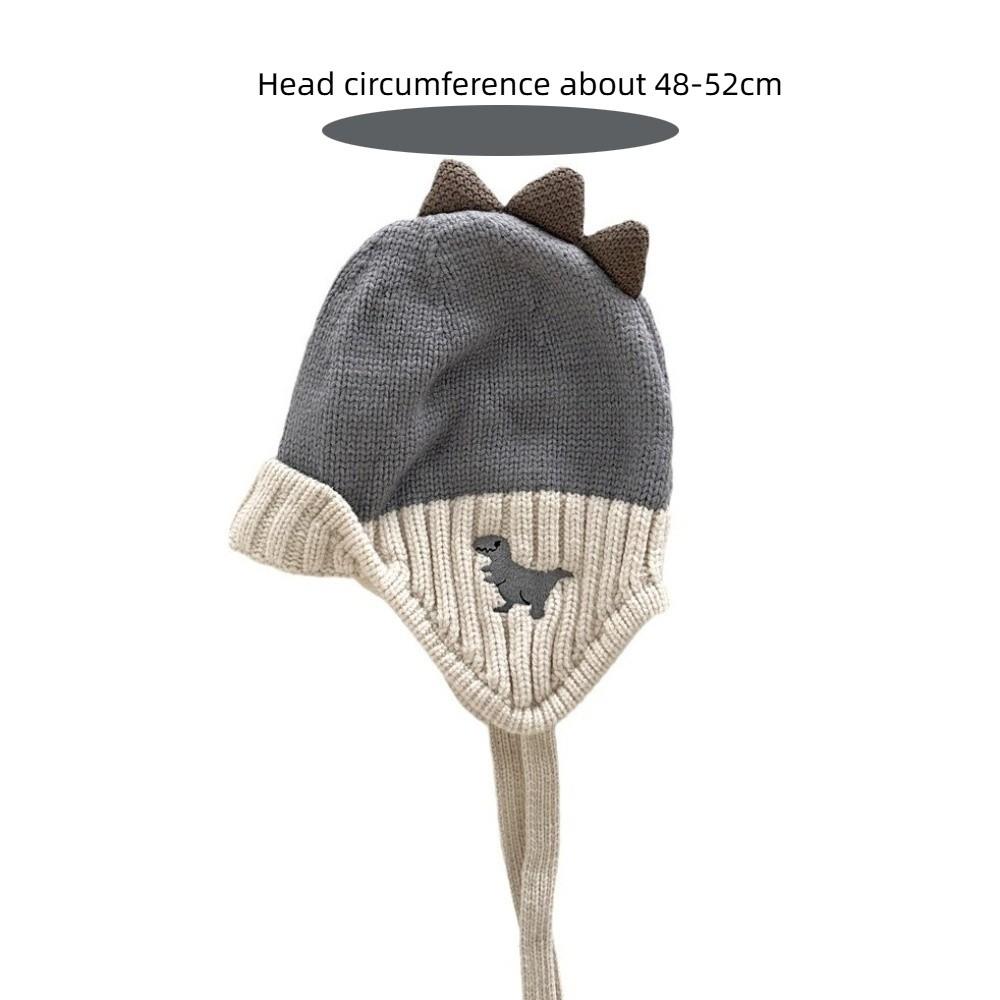 2-6Year Baby Knit Pullover Cap Liner Velvet Children's Hats Warm Ear Protection Hat Boy Girl