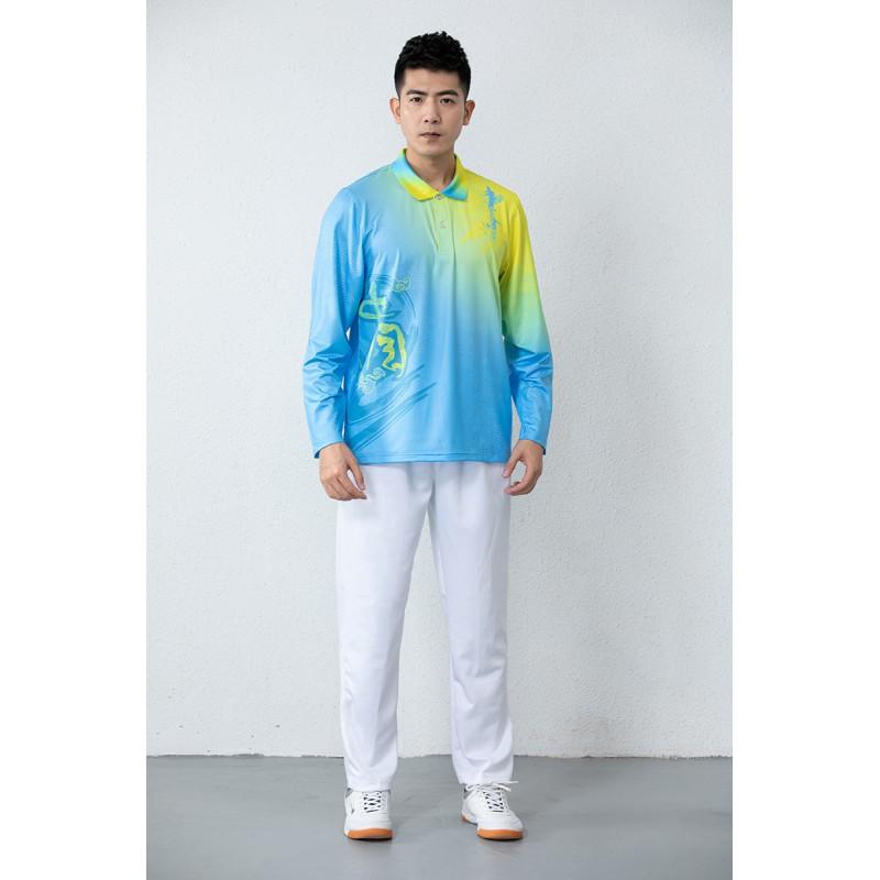 Unisex Long Sleeve Badminton Set Quick Dry Sportswear Tennis Ping Pong Training Winter