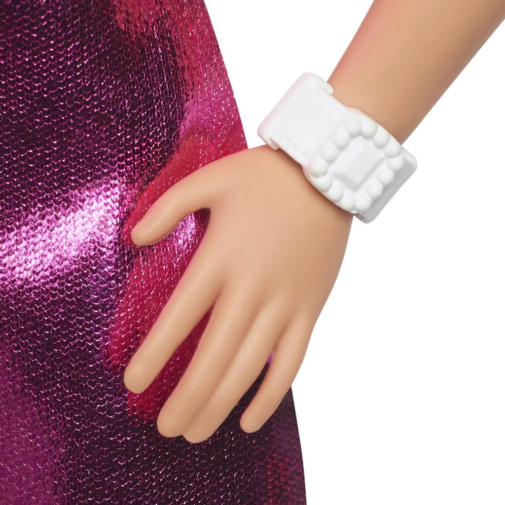 barbie Fashionista Pink Shiny Doll Ages 3 and HYT88 Dress, Dress-Up & House, Up, Pink,