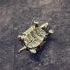 Vintage Brass Turtle Statue Metal Animal Sculpture Home Office Decoration Tea Tasting Pet Crafts