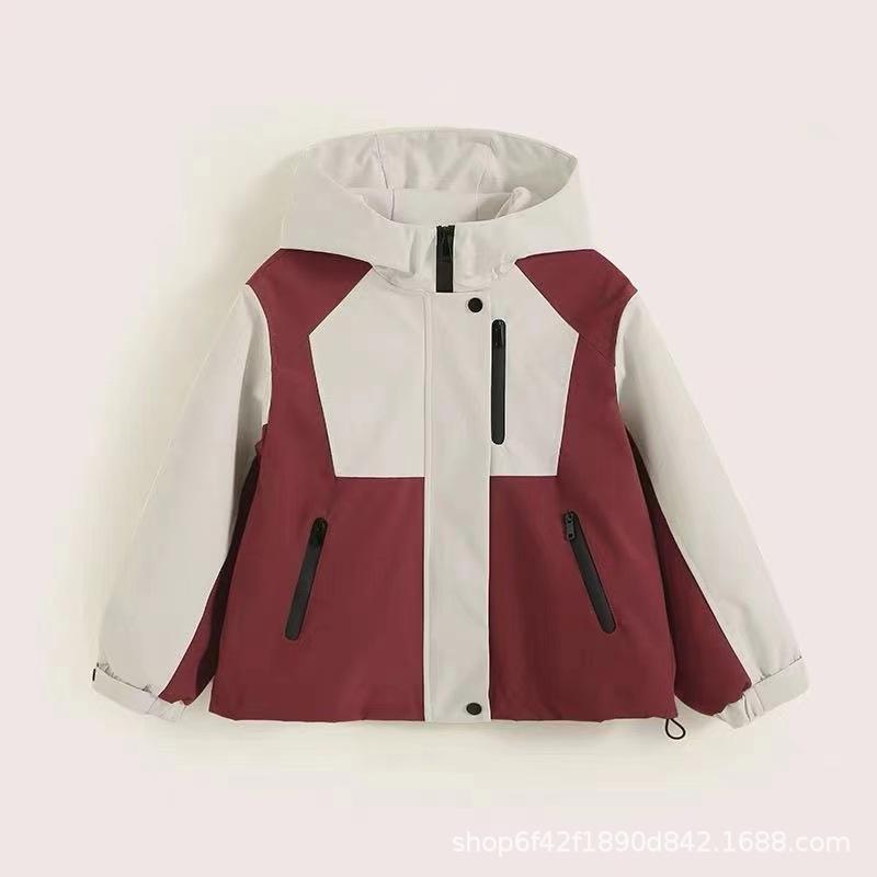 Модная куртка-шторм для девочек, осенне-зимнее детское повседневное пальто три в одном