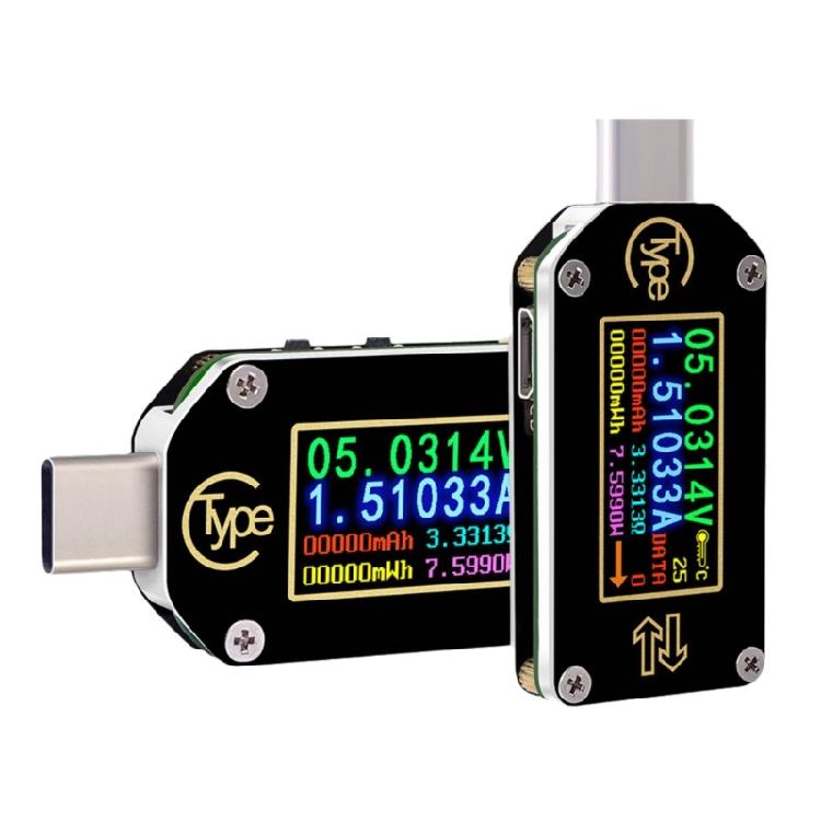 USB C Тестер Измеритель Мощности 3.5-24V 5A Тестер Напряжения Мультиметр USB C Амперметр Тестер LCD Дисплей Вольтметр