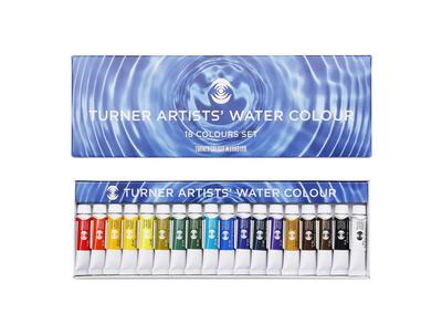 Художественная прозрачная акварель Turner Color, набор из 18 цветов, WT00518C, 5 мл