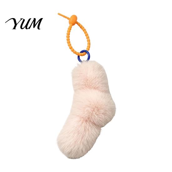 Plush Knot Bag Decor Twist Charm, Fuzzy Keychain Pendant, Hanging Decoration for Backpacks, Handbags, Purse, Car Keys Decorative Charm