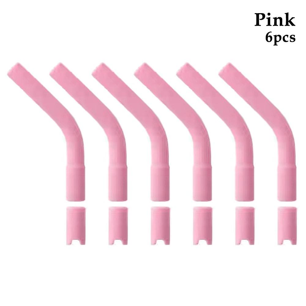 6 шт. Головки для соломинок для чая, кофе, сока, посуда Силиконовая присоска для нержавеющей стальной соломинки диаметром 8 мм