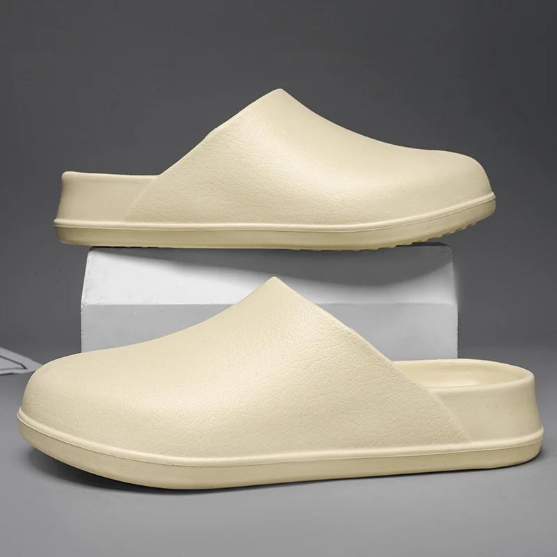 2025 Original Men Clogs Slippers Comfort Mules Sandals Summer EVA Waterproof Non-slip Chef Shoes Workers Outdoor Fishing Shoes