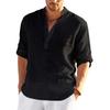 Men's Long Sleeve T-Shirt Solid Color Loose Casual Shirt Long Sleeve Shirt S-5XL
