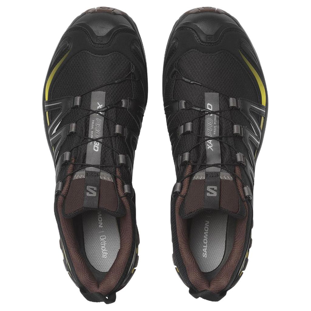 Мужские кроссовки Salomon XA Pro 3D Gore-Tex Cress Green French Roast Черный/Зеленый Кресс/Коричневый Рост
