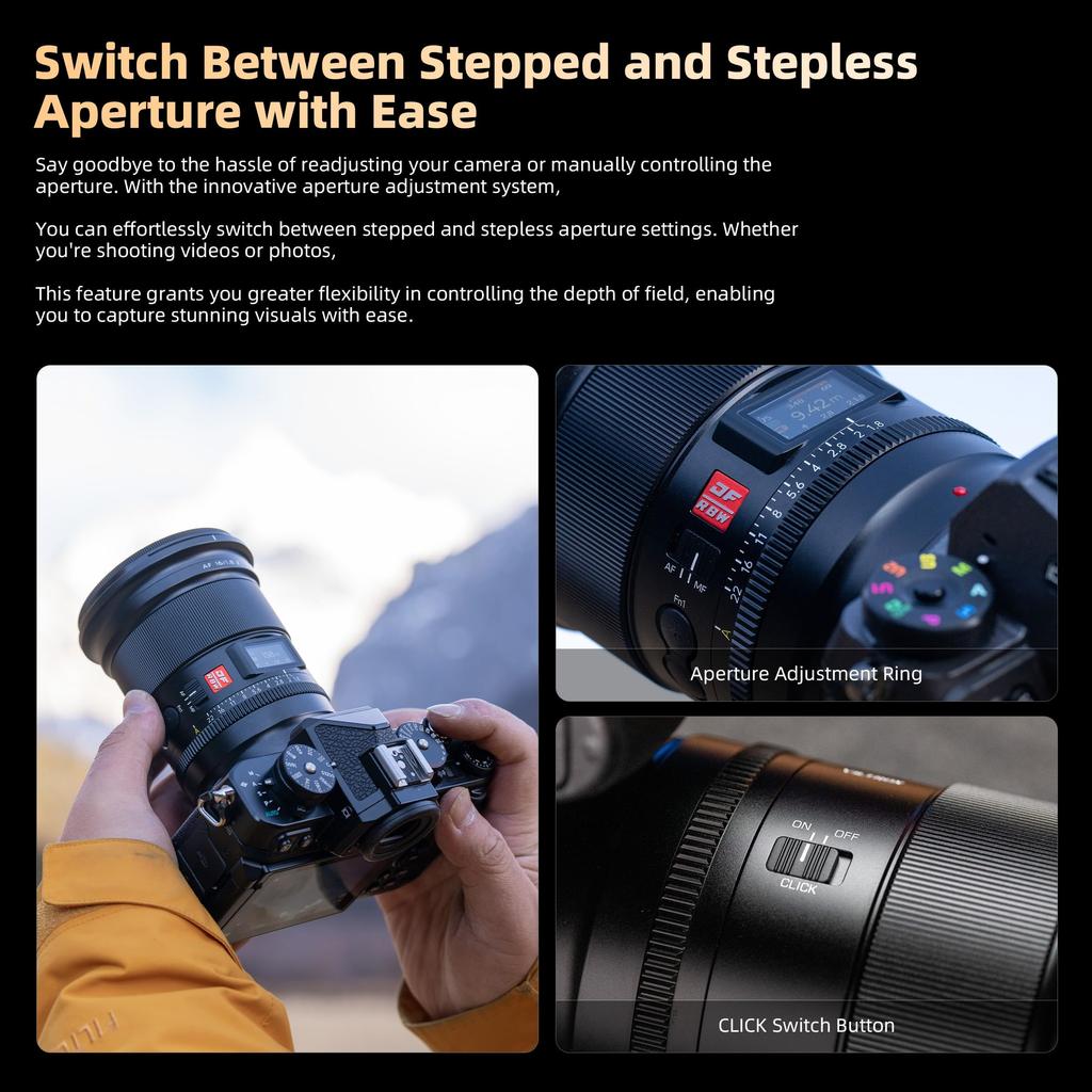 Viltrox AF 16mm Pro Z Camera with LCD Compatible with Nikon Mirrorless Cameras Z7 Mark Ideal for and Stargazing Photography F1.8 Lens, Ultra-Wide