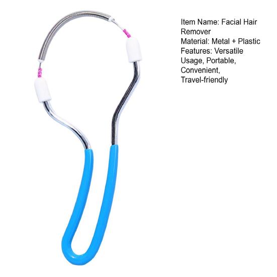 Устройство для удаления волос на лице для женщин, портативное ручное пружинное устройство для верхней губы, подбородка, лица, шеи, быстрые и эффективные инструменты для удаления волос