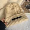 Loose Big Head Knitted Hat for Women In Winter Wool Hats In Autumn and Winter Warm Suitable for Round Face Showing Small Piles of Hats