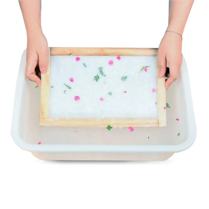 Набор из 2 многофункциональных деревянных форм-сеток для изготовления бумаги, рамы для изготовления бумаги для проектов ручной работы и креативного подарка