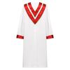 Unisex Adult S-3XL Choir Performance Gown Church Chorus Robe with V-Shape Stole for Women Men