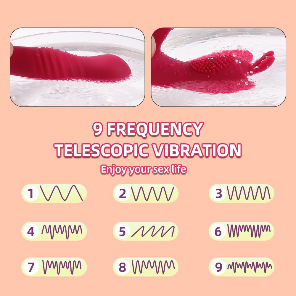Сосущий телескопический вибратор, носимая женская игрушка, стимулятор клитора точки G, женский клиторальный мастурбатор, дистанционный дилдо, секс-игрушки