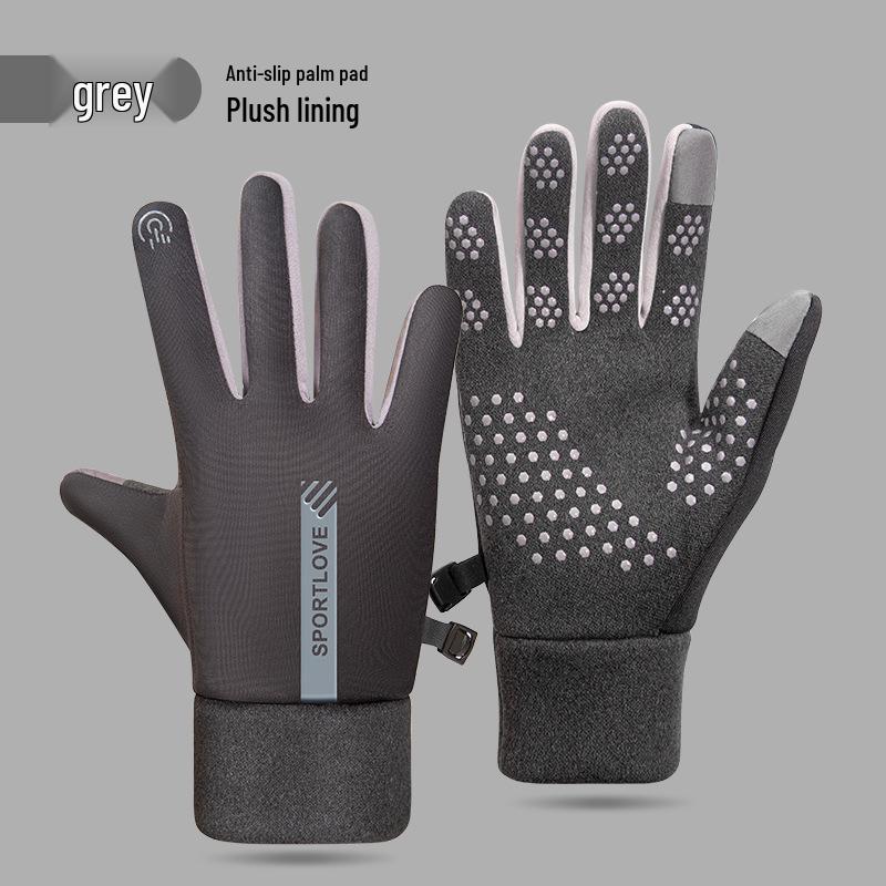 Touchscreen Windproof Waterproof Fleece-Lined Winter Cycling Gloves
