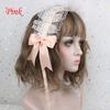 Women Lolita Headband Headdress Lace Ribbon Bowknot Japanese Sweet Cute Cosplay