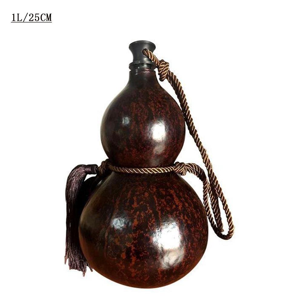 500ML/1000ML Gourd Water Bottle Large Capacity Water Kettle Gourd Beverage Container Mens Gifts