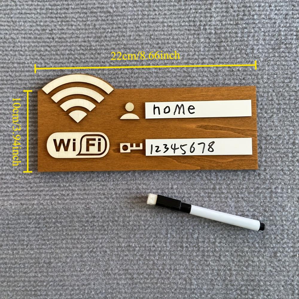 1/3/5 Деревянный знак с паролем WiFi в деревенском стиле Винтажная настенная табличка для дома, кафе, гостевой комнаты Декор для отображения информации о беспроводной сети