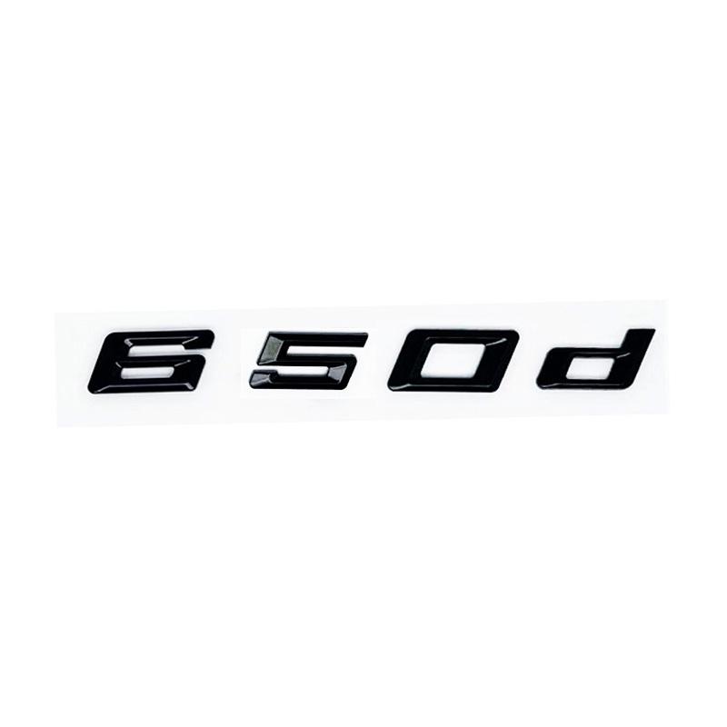 New ABS Alphanumeric Trunk Emblem for BMW 6 Series E63 E64 F06 F12 F13 - 620d 625d 628d 630d 635d 640d 645d 650d Logo Sticker
