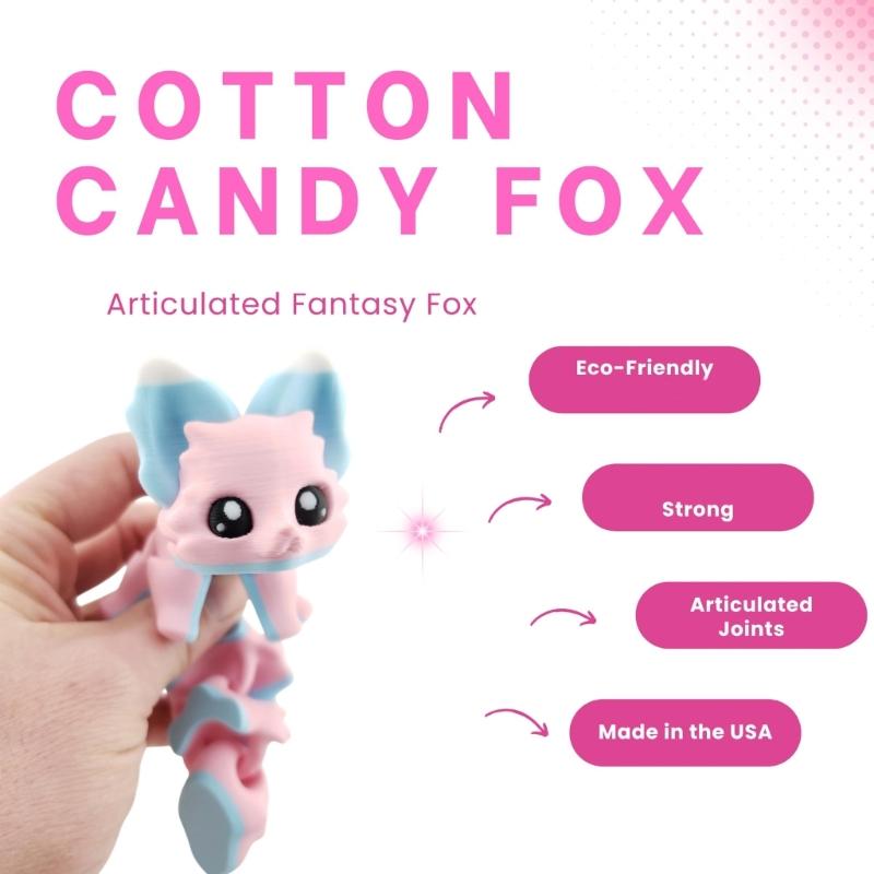 3D-печатные лисы Реалистичные лисы без шерсти Фигурки Статуэтки Настольное украшение Милая шарнирная игрушка-антистресс для любителей домашних животных