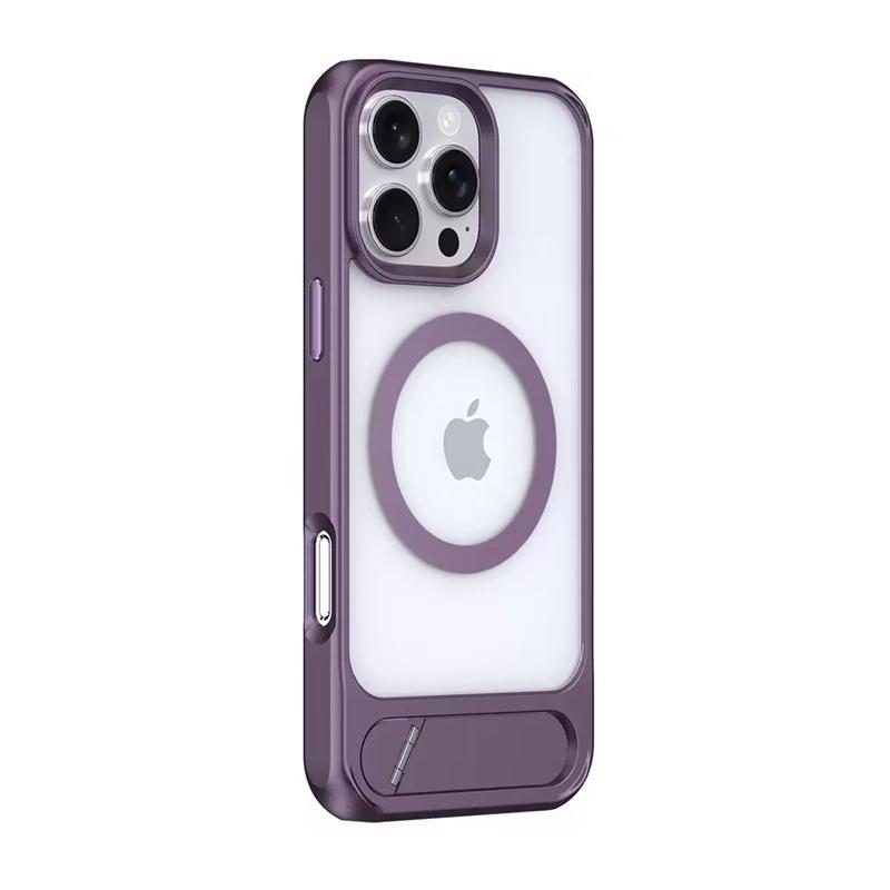 Роскошный металлический чехол-подставка с магнитной застежкой для iPhone 16E 11 12 13 14 15 16 Pro Max Plus, противоударный защитный чехол.