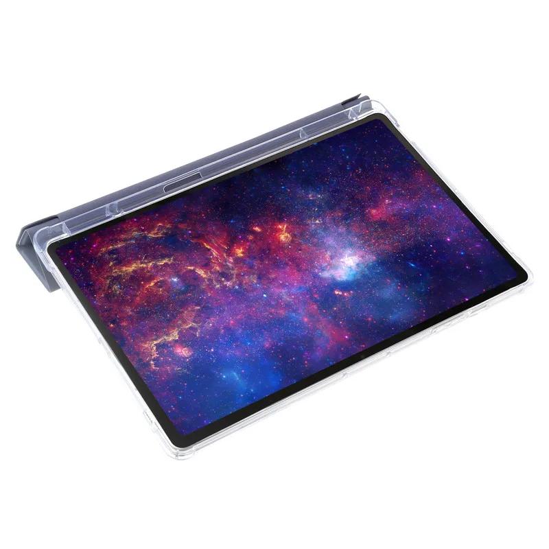 Чехол для Samsung Tab S9 FE, складная подставка, прозрачная задняя часть, магнитный чехол для Samsung Galaxy Tab S9 FE S9FE 5G, чехол