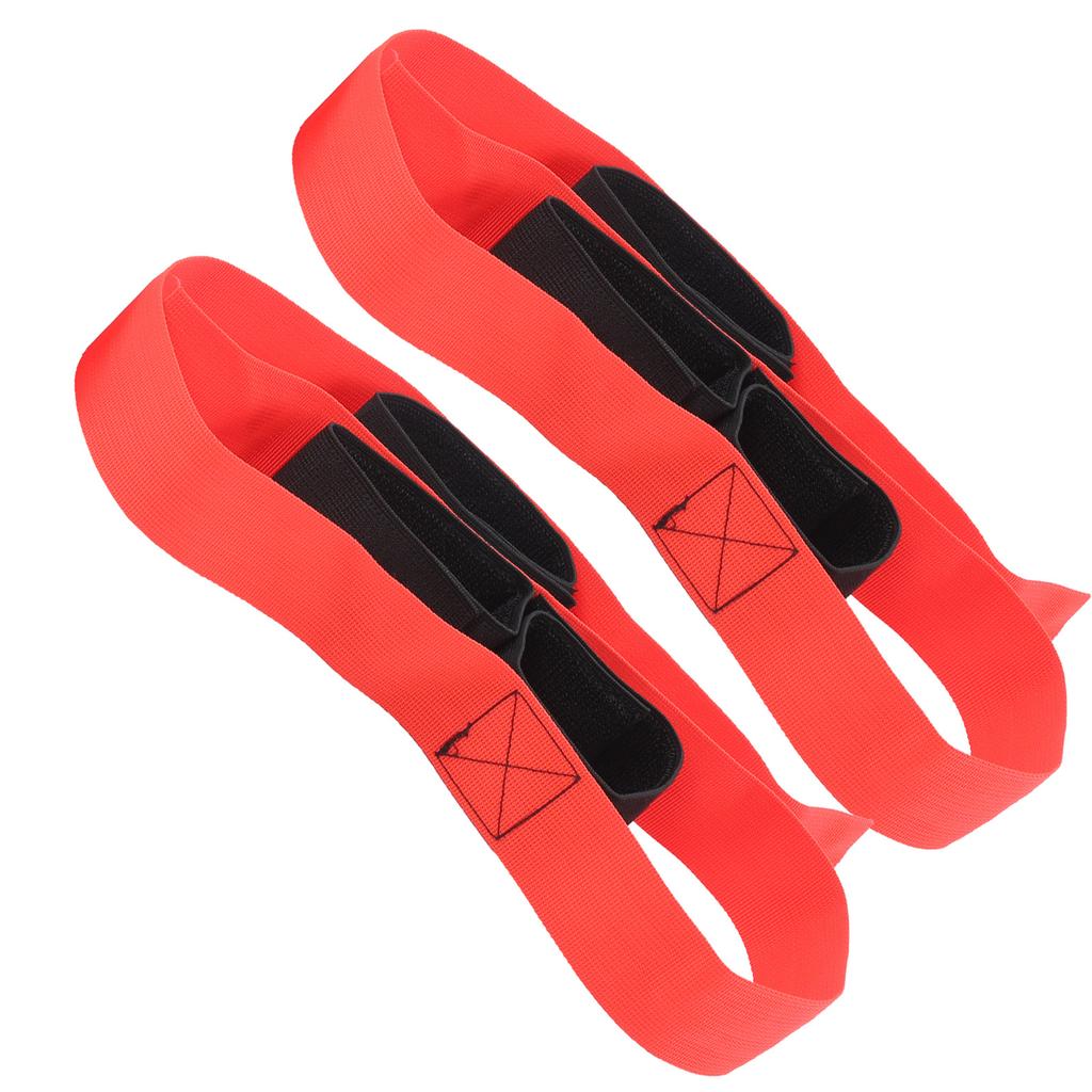 2Pcs Fun Outdoor Sports 3 Legged Race Bands Giant Footstep Tram for Game Activities