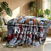 Custom Name Personalized Pettersson und Findus Print Blanket, Home Decor, Bedroom, Sofa, Camping, Couch, Gifts for Birthday Christmas