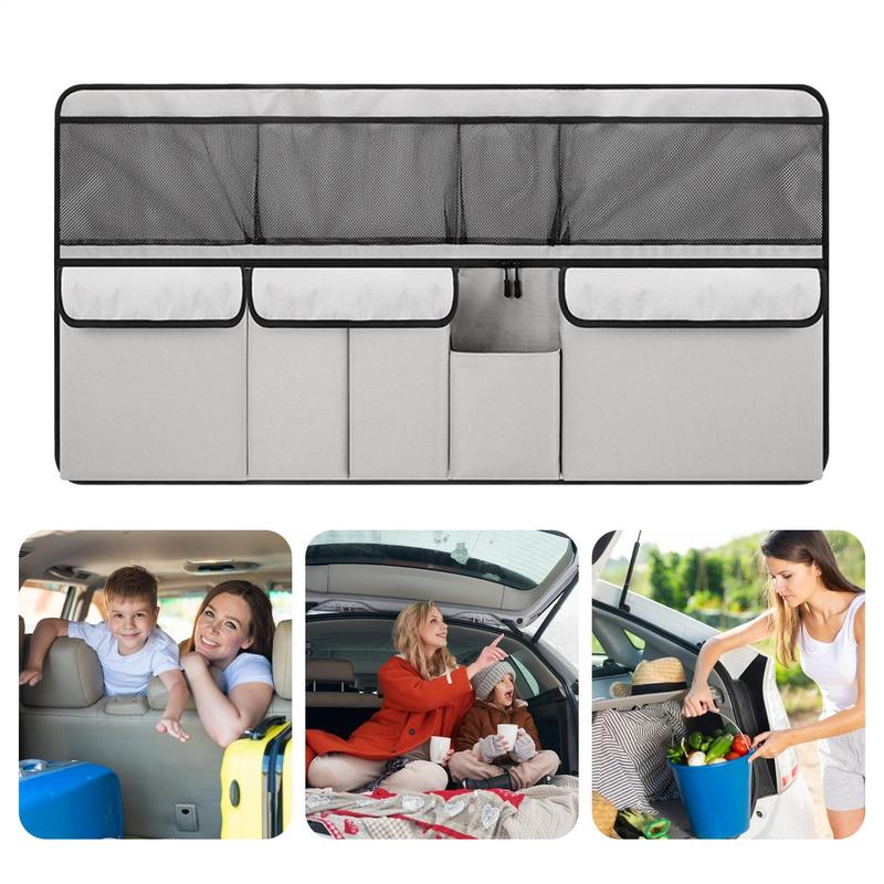 Trunk Organizer For Car Auto Grocery Storage Holder Large Waterproof Trunk Organizer With Multiple Dividers For Diaper Snack