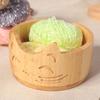 Practical Wooden Yarn Bowl With Holes Yarn Organizer Durable Knitting Storage Bowl  Crocheting