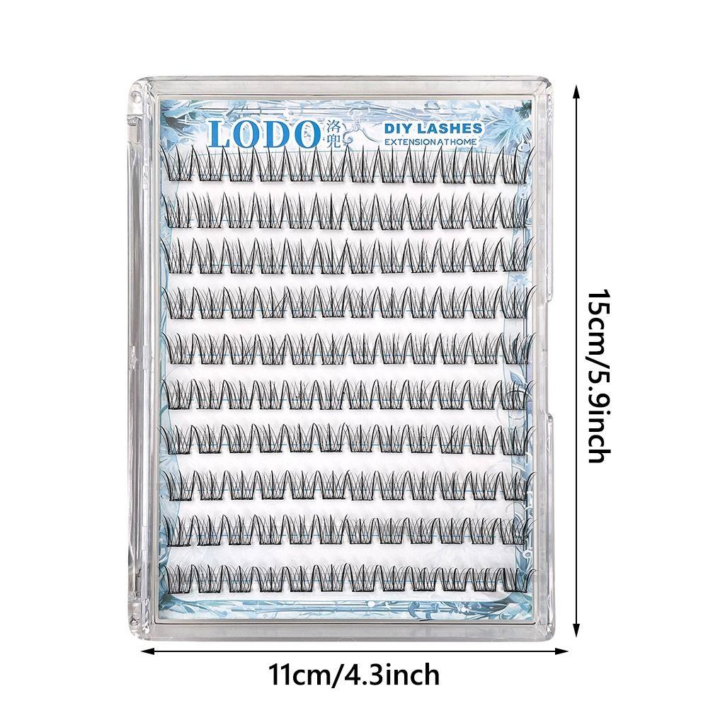 120 шт. Не нужно клея Самоклеящиеся пучки ресниц Индивидуальные ресницы в стиле «птичье крыло» для макияжа глаз