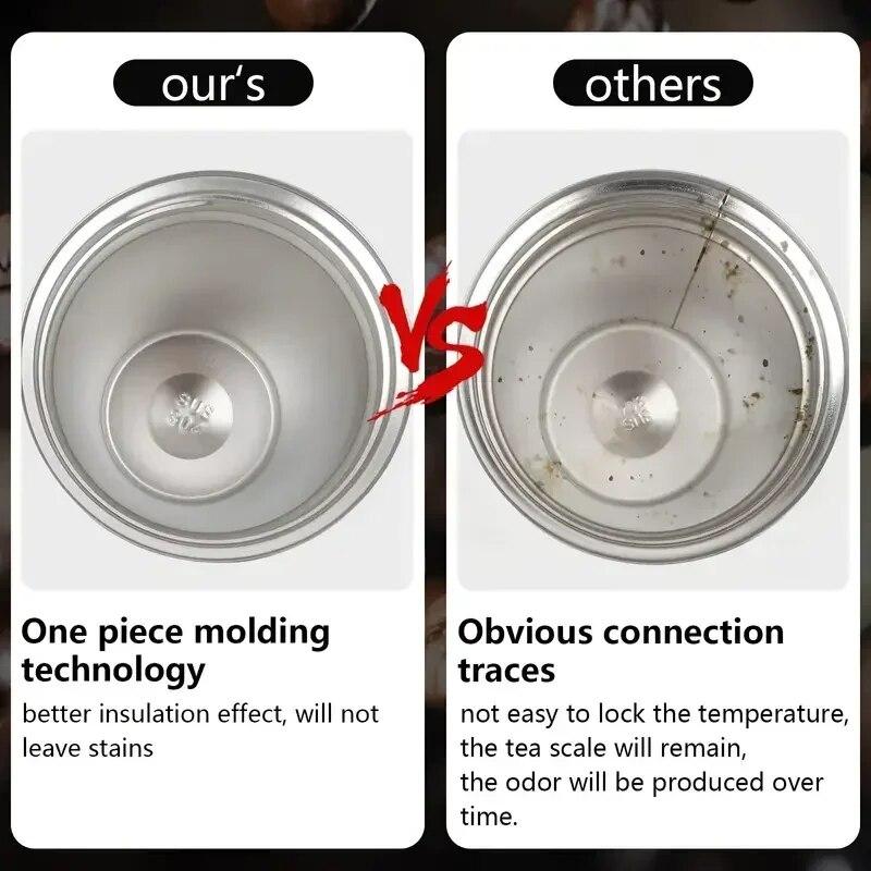 380 мл 510 мл Кофейная кружка Термальная дорожная кофейная чашка из нержавеющей стали Герметичная бутылка-термос Чайная кофейная кружка Термос Изолированные чашки