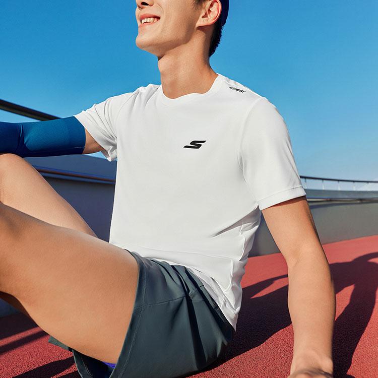 Skechers Comfortable Technology Collection T Shirt Men's Bright White P224M108-0019