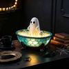 Small Night Lamp for Desk Ghost Bubble Bath Lamp, Cute Light Halloween Decor, Decorative Spooky Home Decor Parties & Puppy Indoor Bedroom Living Room