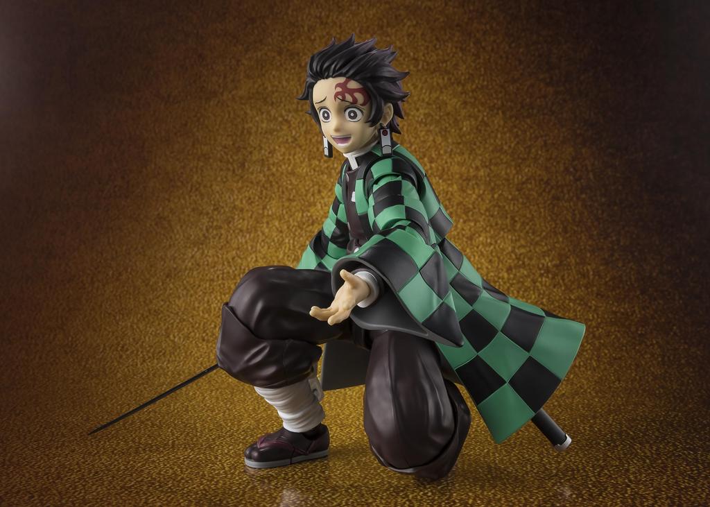 TAMASHII NATIONS Демон Kimetsu no Yaiba Тандзиро Камадо Мугендзё Решающая битва Приблизительно 140 мм ПВХ АБС Окрашенная Подвижная Фигурка S.H.Figuarts Истребитель