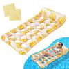 Adult Inflatable Water Float Pool Water Set Hammock, Mat, Float, Boat, Play, Beach, Multicolor, 2-Piece (Yellow)