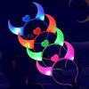 Festival Creative Decor LED Lamp Glowing Horns Luminous Devil Headband Lights Christmas Party Decor Masquerade Bar Supplies