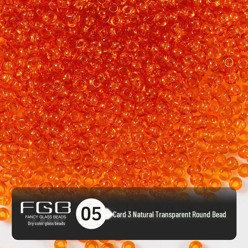 Thousand Colors 3mm Transparent Glass Seed Beads: Non-Fading DIY Jewelry Accessories