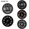 1PC Round Stainless Steel Nail Art Nail Stamping Plates Manicure Stamp DIY for Nail Templates Classic Series Tools