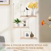 3-х уровневые настенные полки, регулируемая подвесная стойка для растений, украшение для гостиной, настенная полка в стиле макраме для дома, 2 цвета